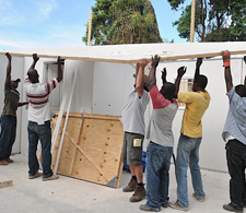 Rebuilding clinic in Haiti