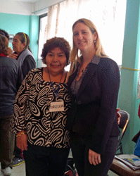 Angelica (left) with Project HOPE's Andrea Dunne-Sosa