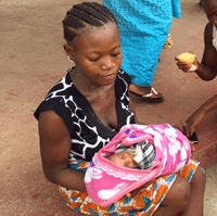 Sierra Leone baby saved by Project HOPE intervention