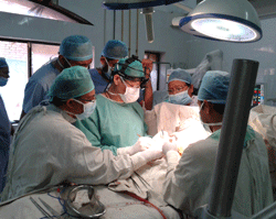 Dr. HaiBo Zhang of Shanghai Children's Medical Center with Pediatric Surgeons from National Institute of Cardiovascular Diseases, Dhaka, Bangladesh
