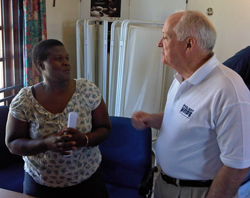 Dr. Howe and HOPE Center Beneficiary 