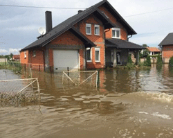 Flooding in Odjak, Bosnia and Herzegovina