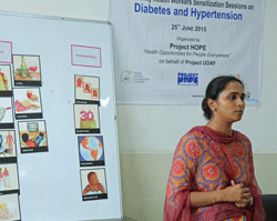 Project HOPE is training community health workers in diabetes and hypertension in Sonipat, India