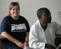Volunteer Nurse Cathy Blair-Perrine in Liberia