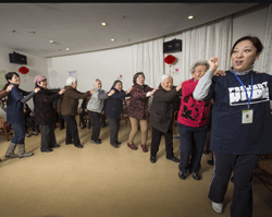 Project HOPE conducts music exercise classes in Shanghai's Tang Qiao community