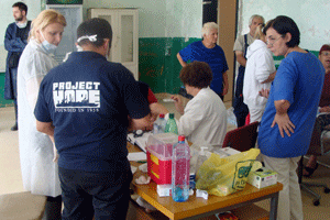 Project HOPE volunteers provide assistance to flood victims in Macedonia