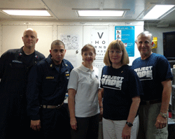 December 2013 Volunteer of the Month Elizabeth Harrell, RN with Navy personell