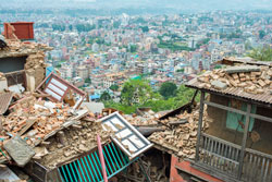 Monkey Temple Damage Nepal