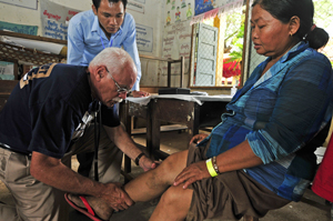 Volunteer Dr. Earl Wellington in Cambodia