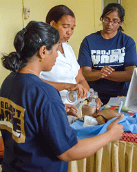 Training at Encombe Municipal Hospital in Santo Domingo