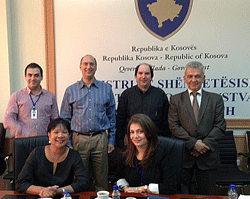 Saranda Gashi, MPH with Project HOPE staff in Kosovo