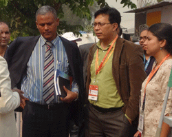 Officials from the World Health Organization (WHO) India visit to witness the screening activities