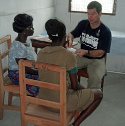Volunteer Dr. Keith Williams in Ghana