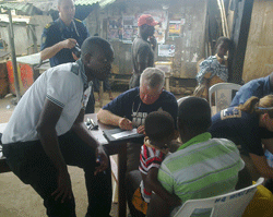 Dr. Alan Jamison Screens Members of Ghana Fishing Village for Typhoid and other Diseases