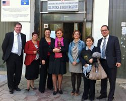 Meeting with the Director of the Clinical Center in Pristine, Kosovo