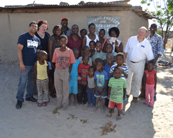 Group of beneficiaries of Project HOPE programs in Zambezi region of Namibia