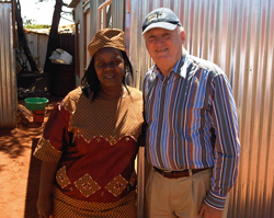 Dr. Howe in Munsieville South Africa.