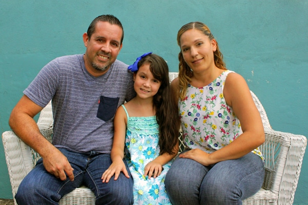 Nayeli and family in Puerto Rico