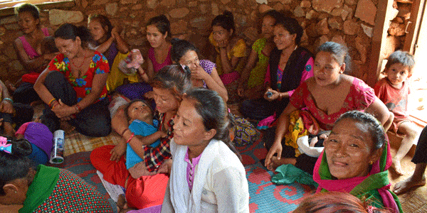 mothers groups form in Nepal for support