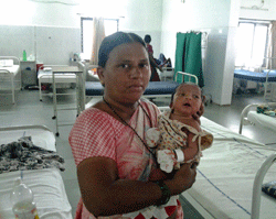 The maternity ward at NRI General Hospital, Vijayawada, India