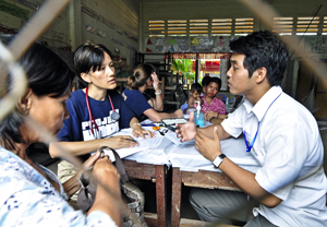 Volunteer Nurse Pech Carson in Cambodia