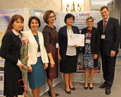 HOPE’s Uzbekistan USAID TB Control Program poster won second place.