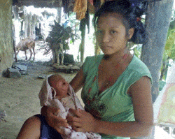 Young mother in Nepal receives health care for delivery