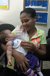 Dominican Republic mother and baby