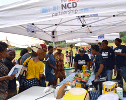 Project HOPE staff in South Africa teach healthy eating habits to prevent noncommunicable diseases on World Diabetes Day 2015