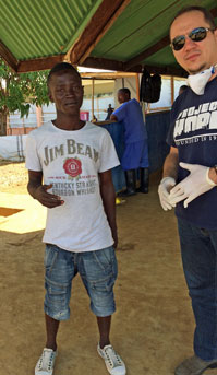 Ebola Survivor Suma now helps others at the Hastings Clinic.