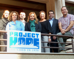 GSK Pulse Volunteer Janet Taylor Meets with HOPE staff in Macedonia.