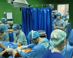 Operating Room at the Da Nang Hospital - photo by Dr. Pete Shumaker Restoration Surgery/Burn Team Lead