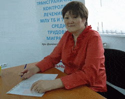 Staff member in Kazakhstan