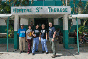 Project HOPE volunteers in Haiti following Hurricane Matthew