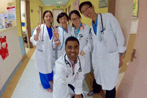Shanghai Children's Medical Center staff in China