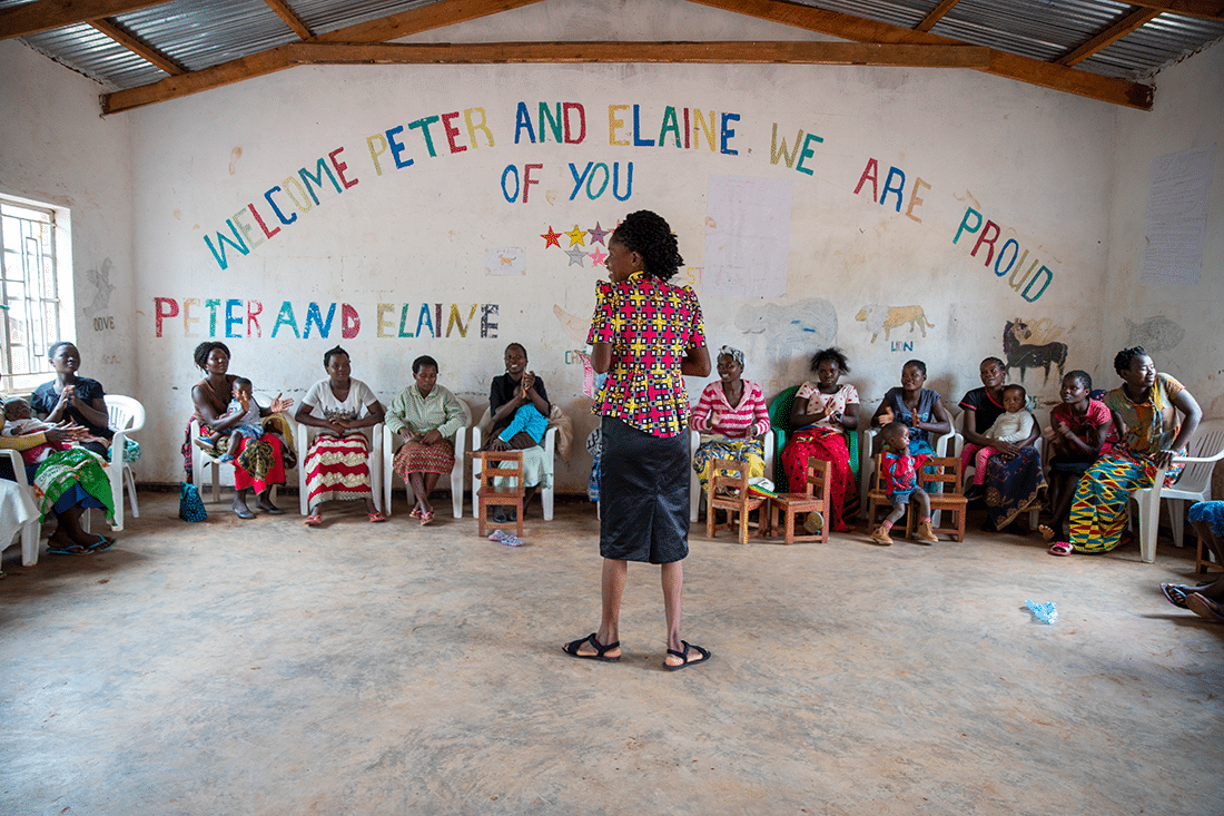 Women in Zomba participating in a One Community group session.