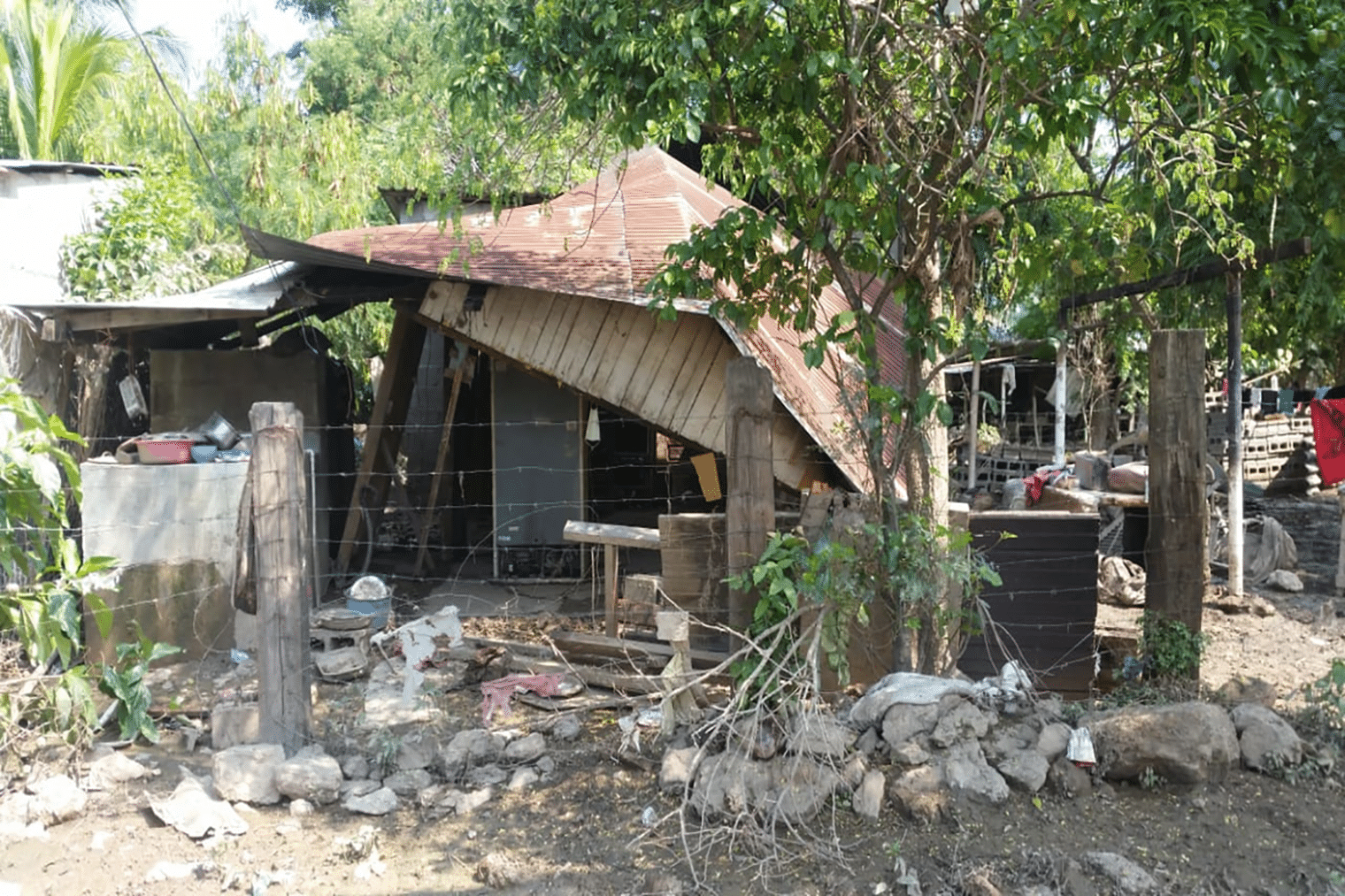 ravaged home demolished
