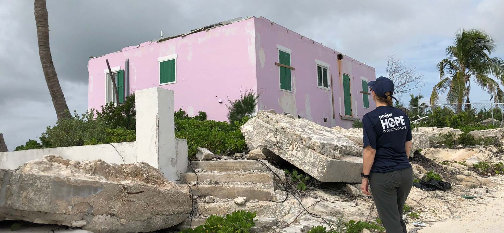Damage on Abaco Island after Hurricane Dorian