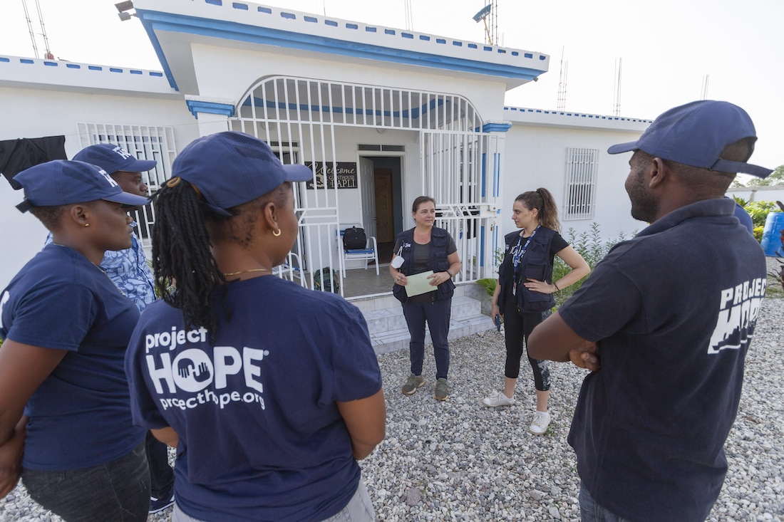 Project HOPE's ERT preparing in Haiti