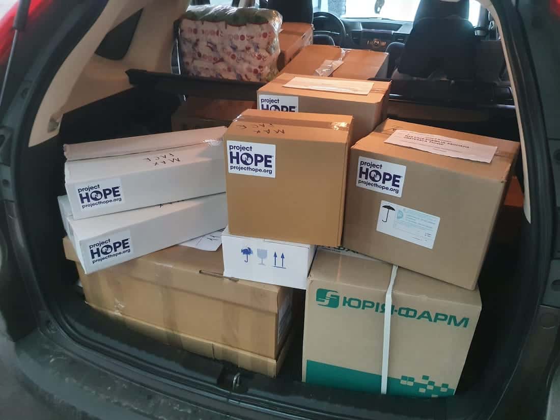 medical supplies delivered to Poland