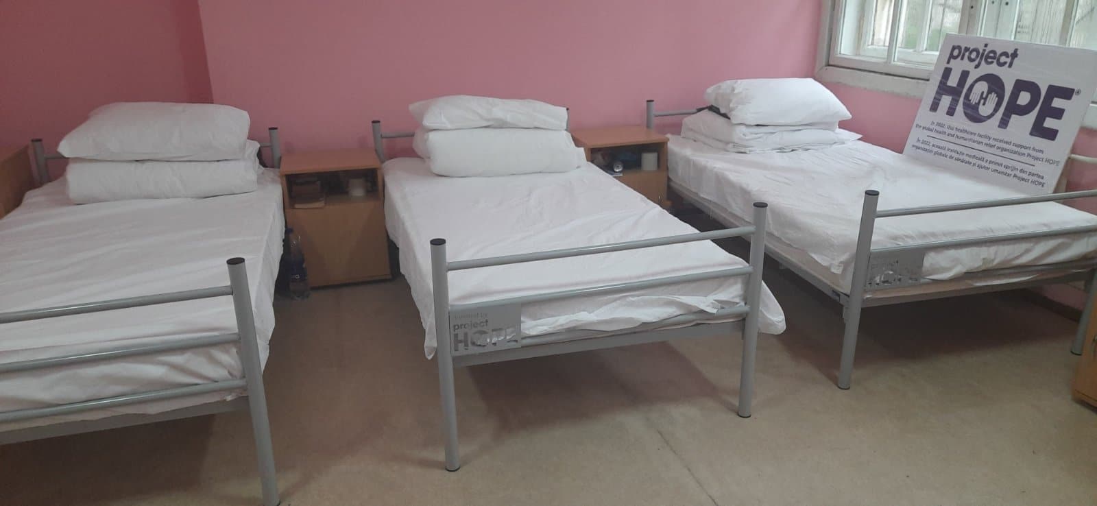 three made beds in Ukraine