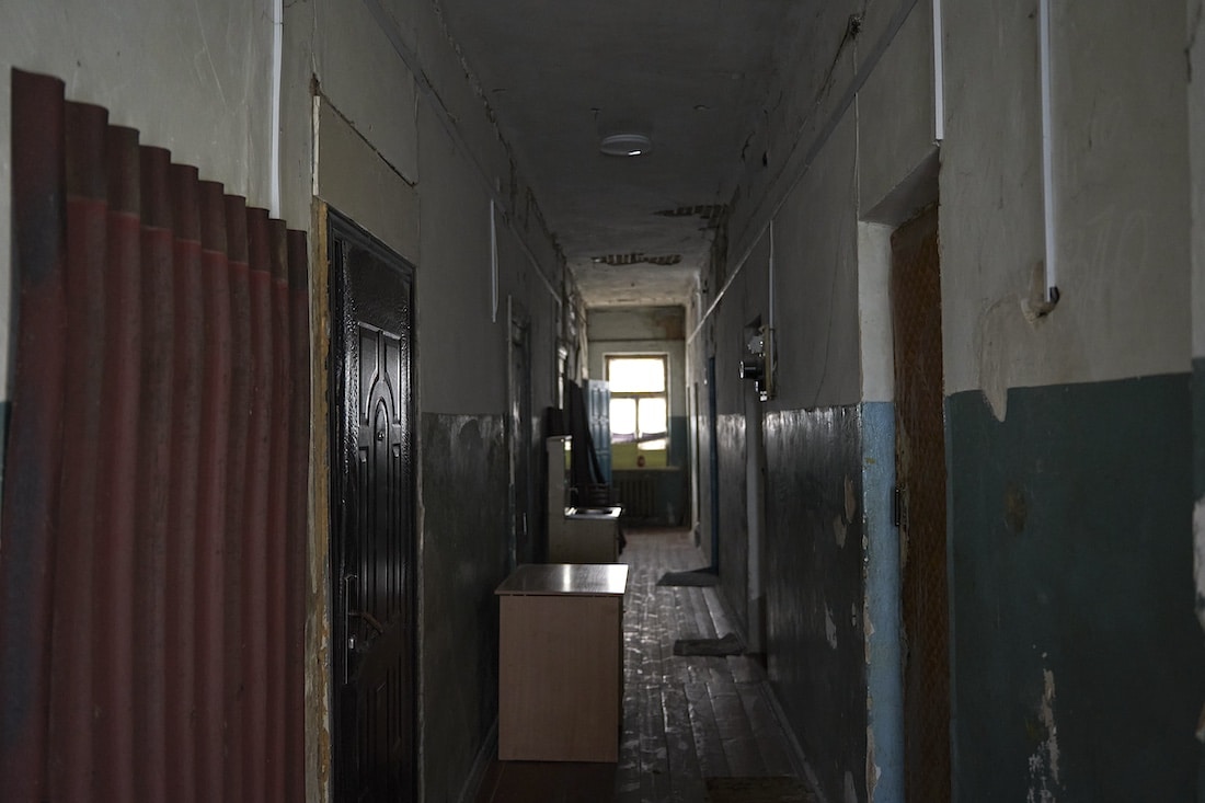 Dark, narrow hallway