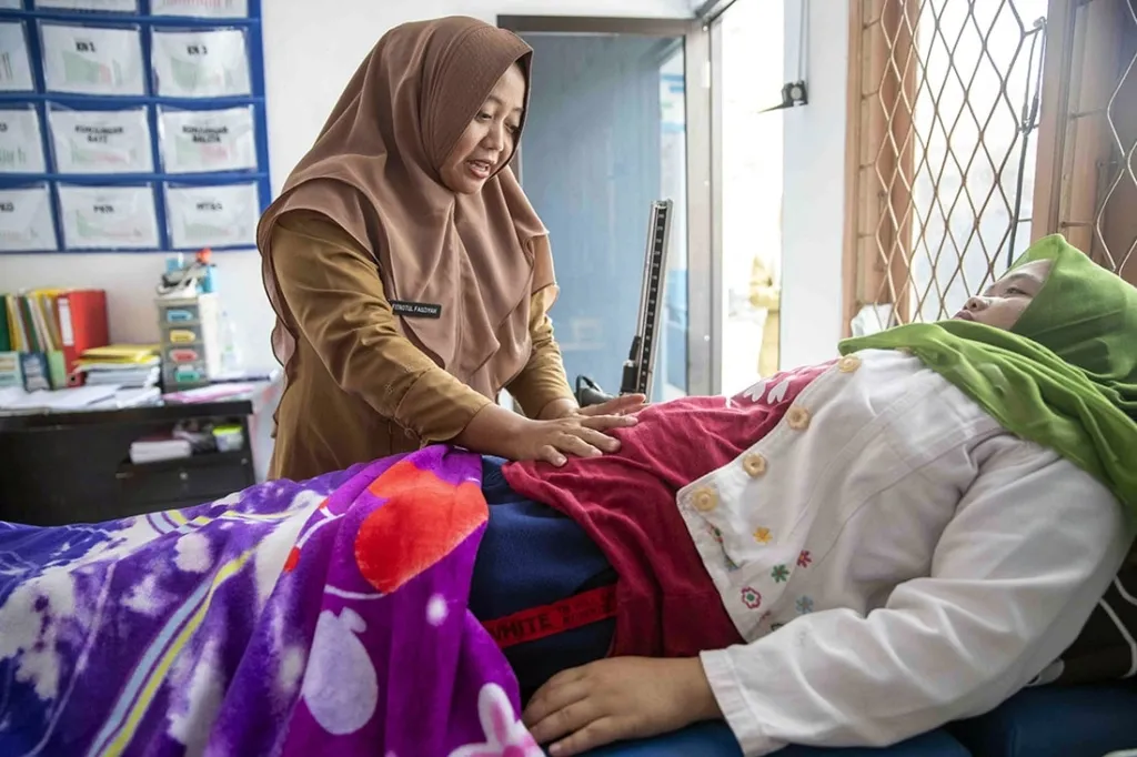 Midwives practicing