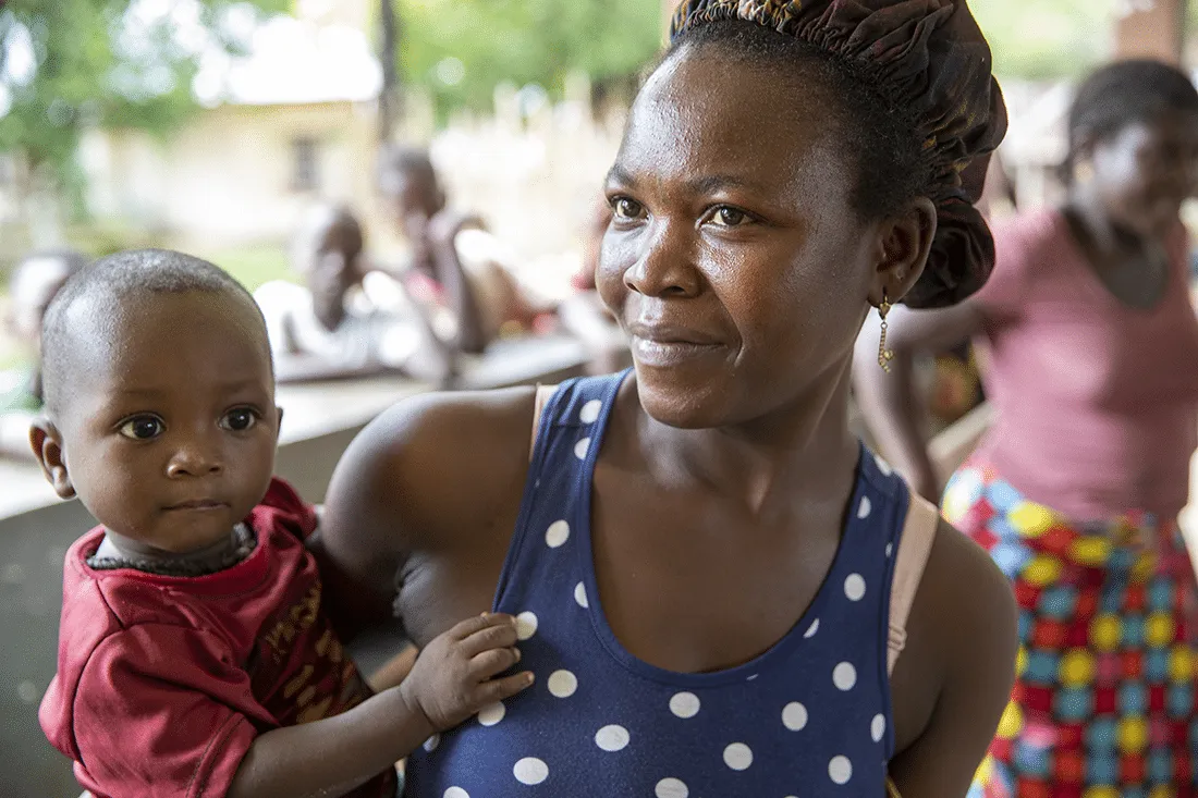 mother with young child